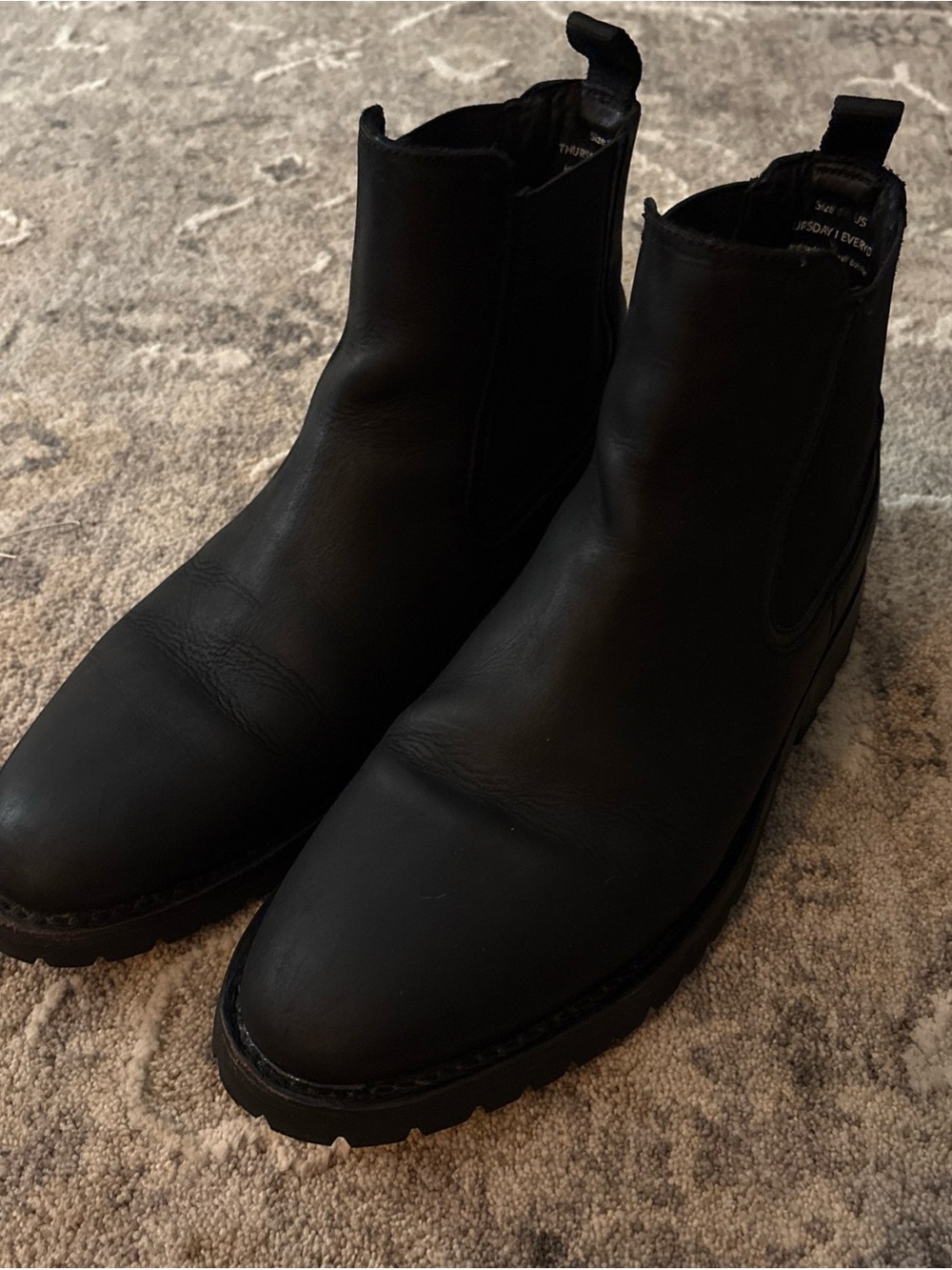Thursday Boot Company Legend Black Leather Chelsea Boots M10